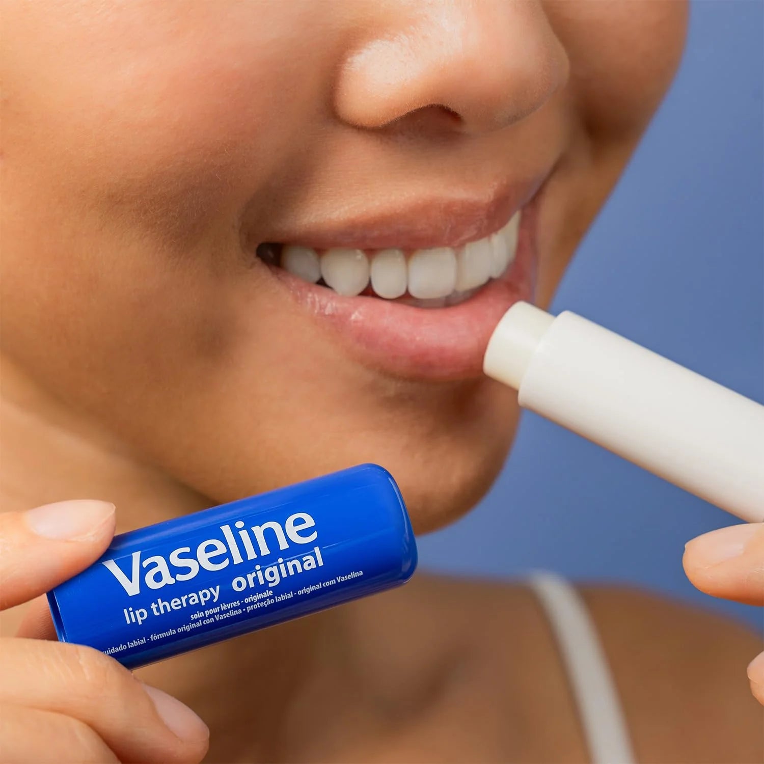 Vaseline Lip Therapy Stick 4.8g | Original Petroleum Jelly Vaseline Lip Balm for Soft Lips 4 Pack