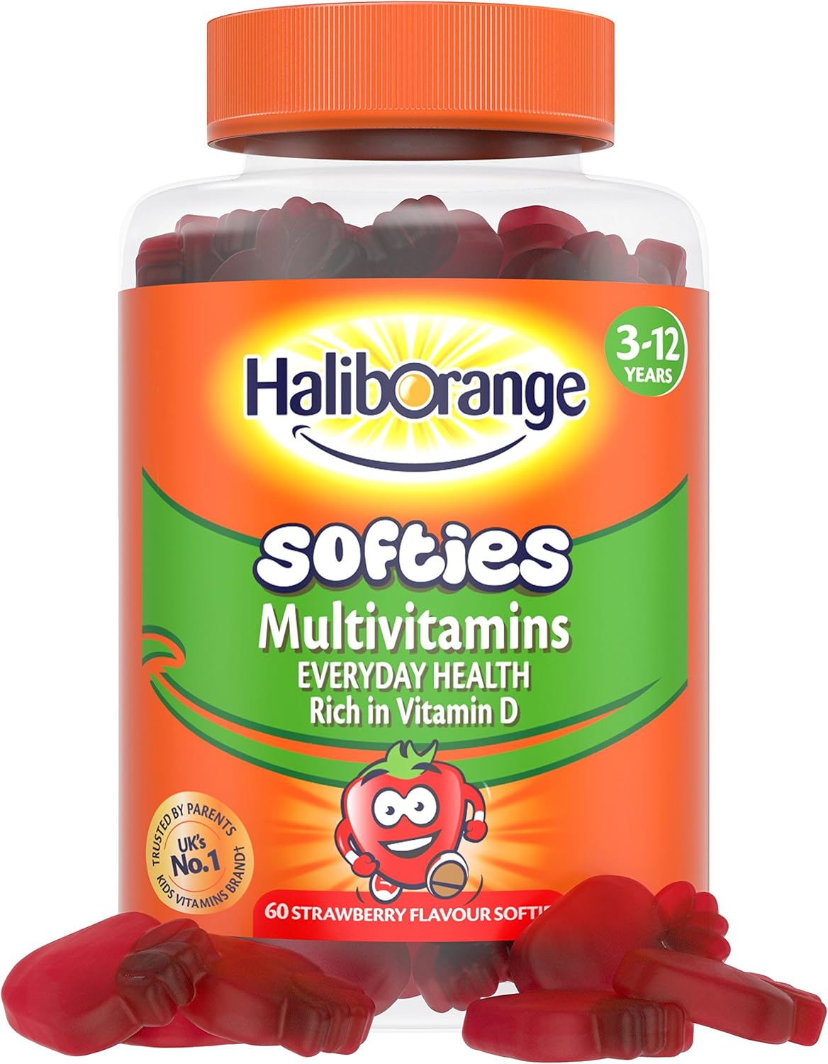 Haliborange Multivitamins Strawberry Fruit Softies, Gummy, 60 Multivitamins