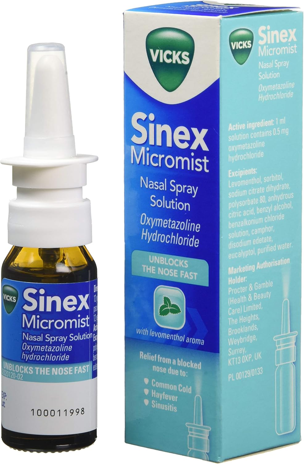 Vicks Sinex Micromist Aqueous Nasal Spray, 15 ml (Pack of 8)