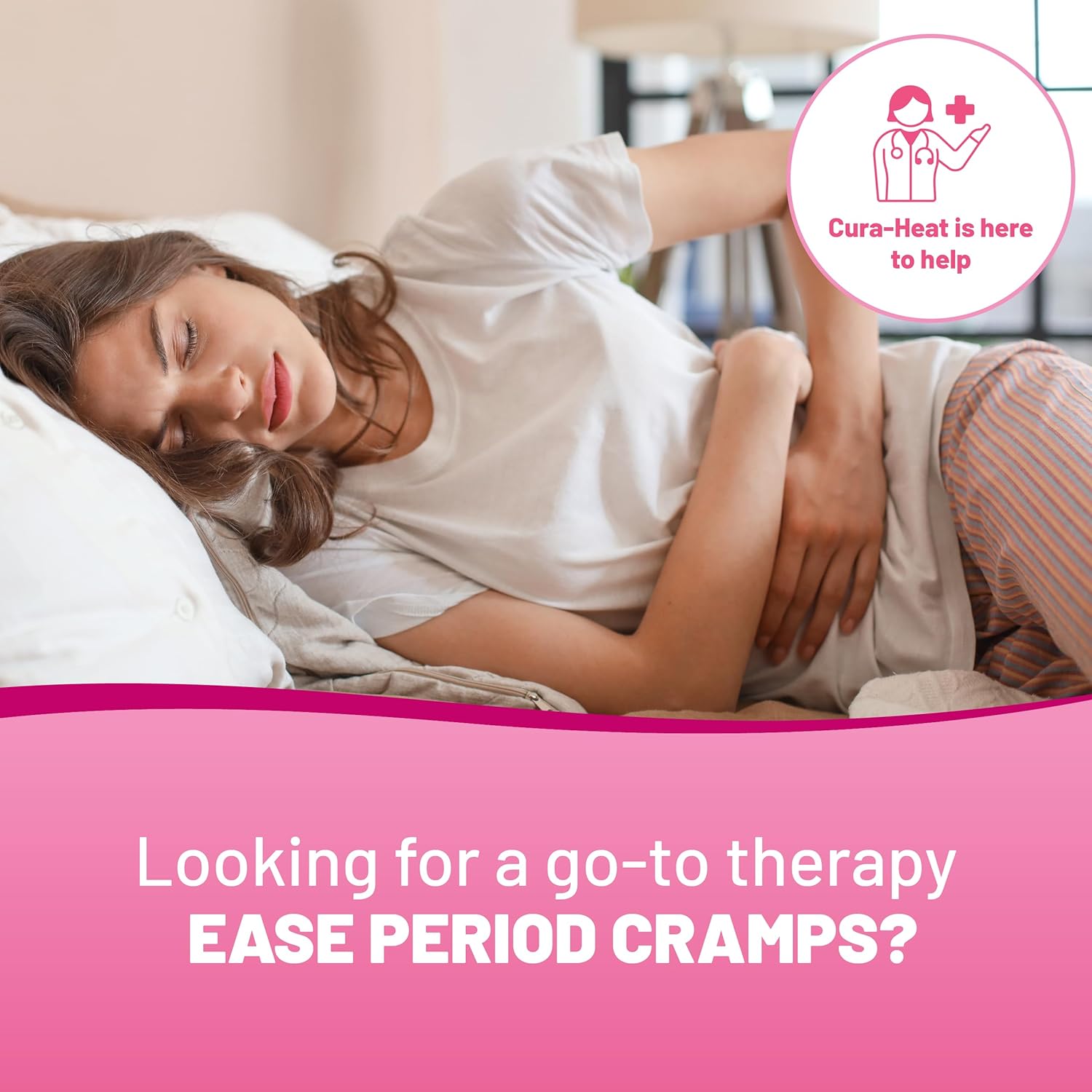 Cura-Heat Period Pain Patches | 3 Patches