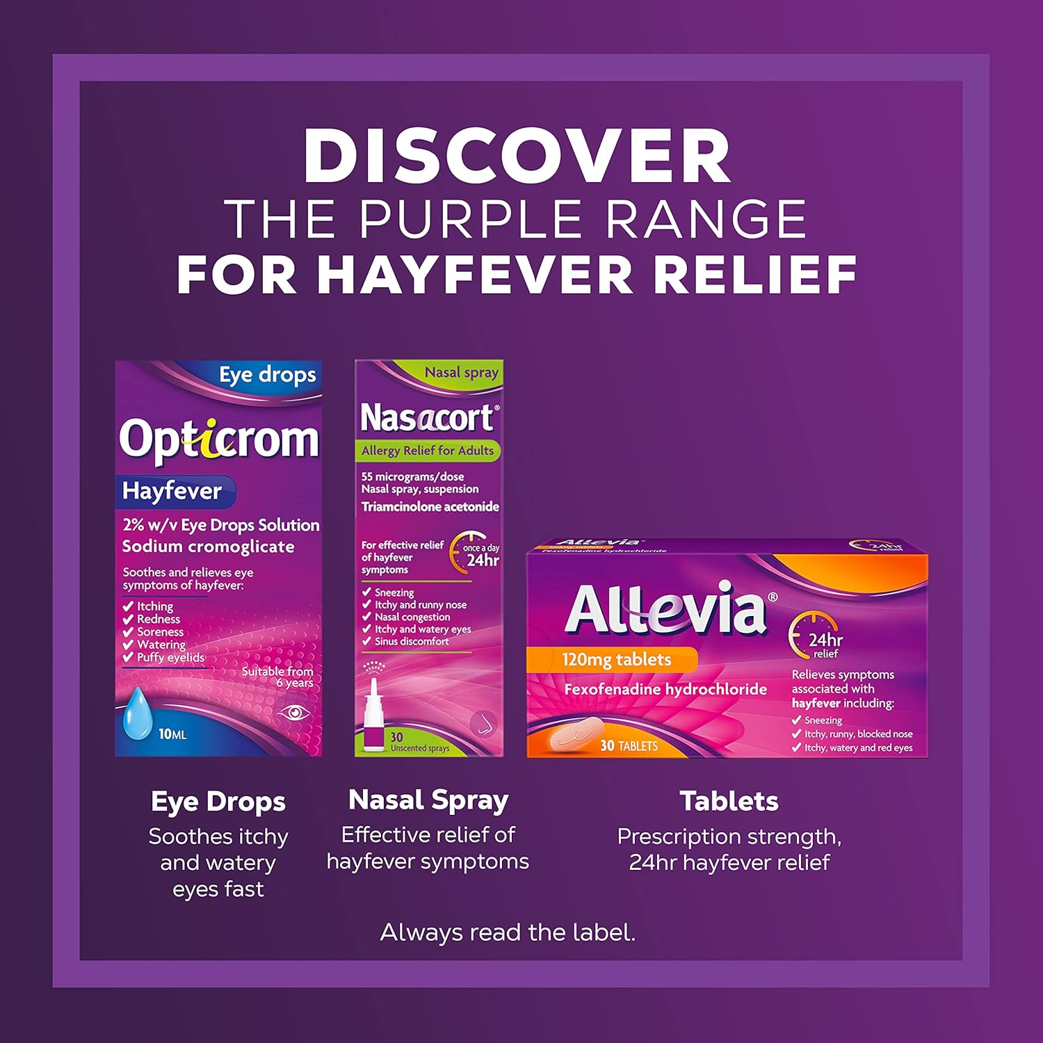 Opticrom Hayfever 2% w/v Eye Drops Solution, Anti-Allergy Relief for Itchy and Irritated Eyes -  1 x 10 ml
