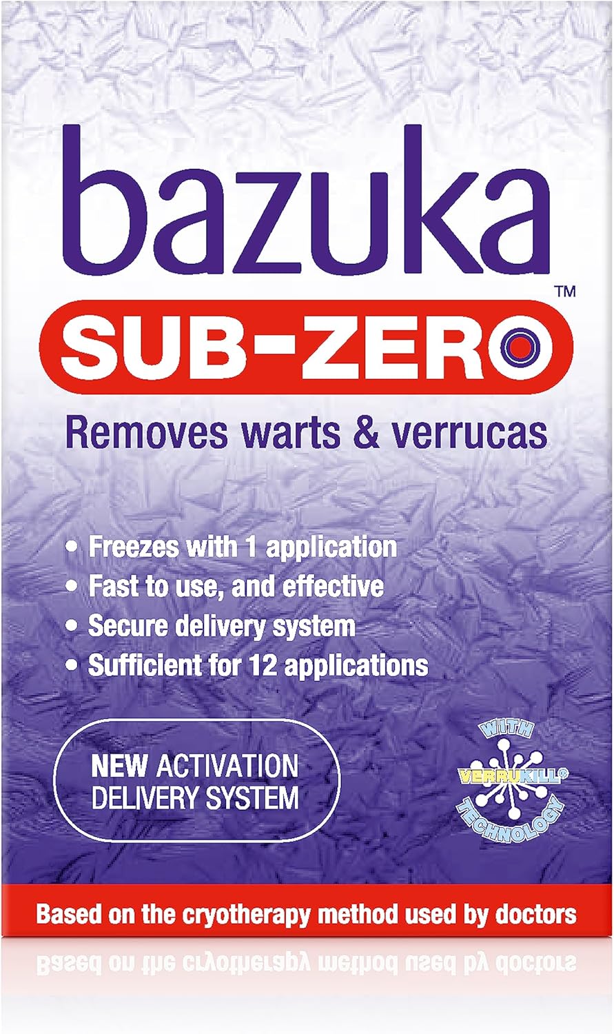 Bazuka Sub-Zero 50g Freezing Device for Removal of Warts and Verrucas