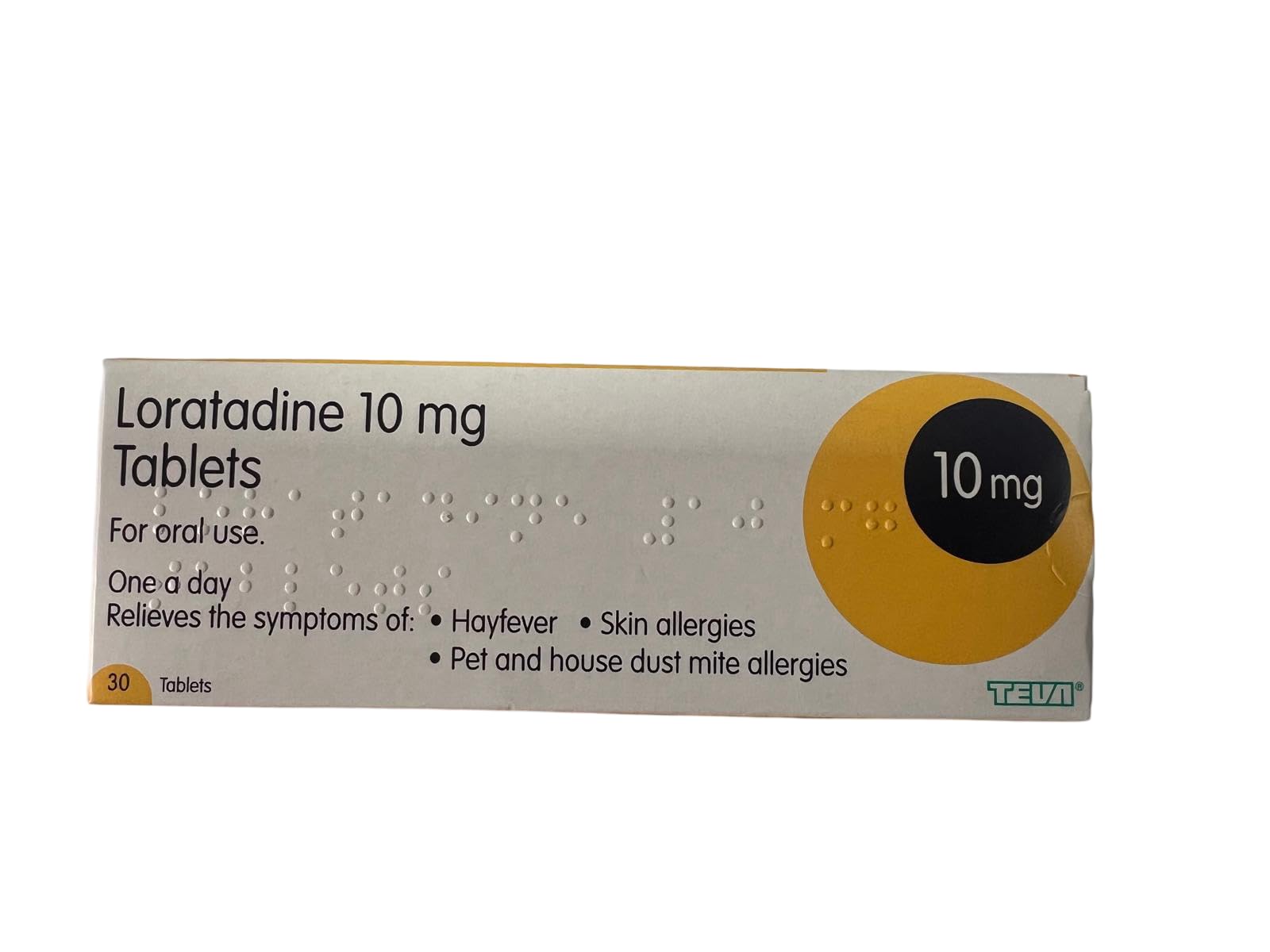Teva Loratadine 10MG Hayfever & Allergy Tablets