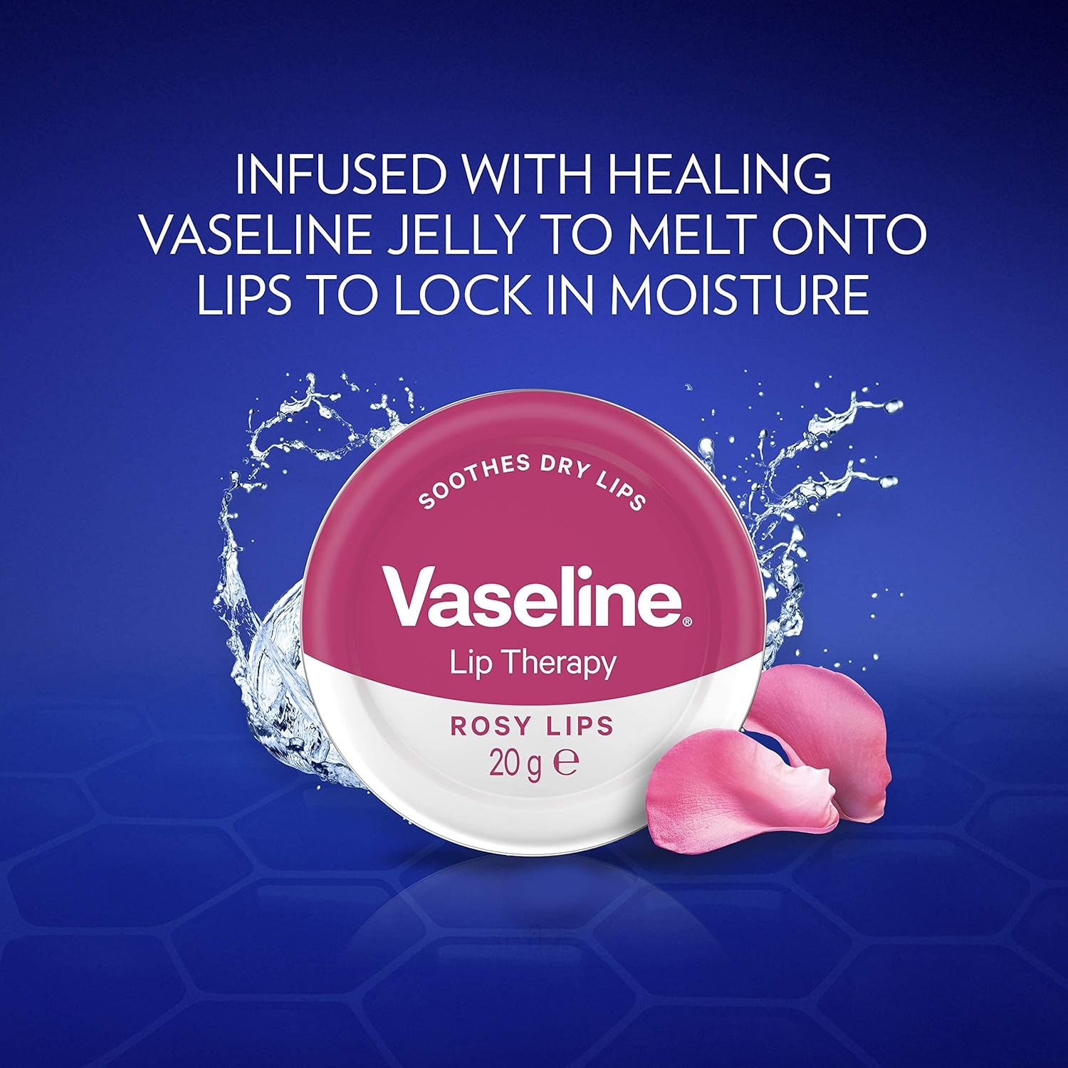 Vaseline Lip Therapy Rosy confezione da 3 lattine da 20 g