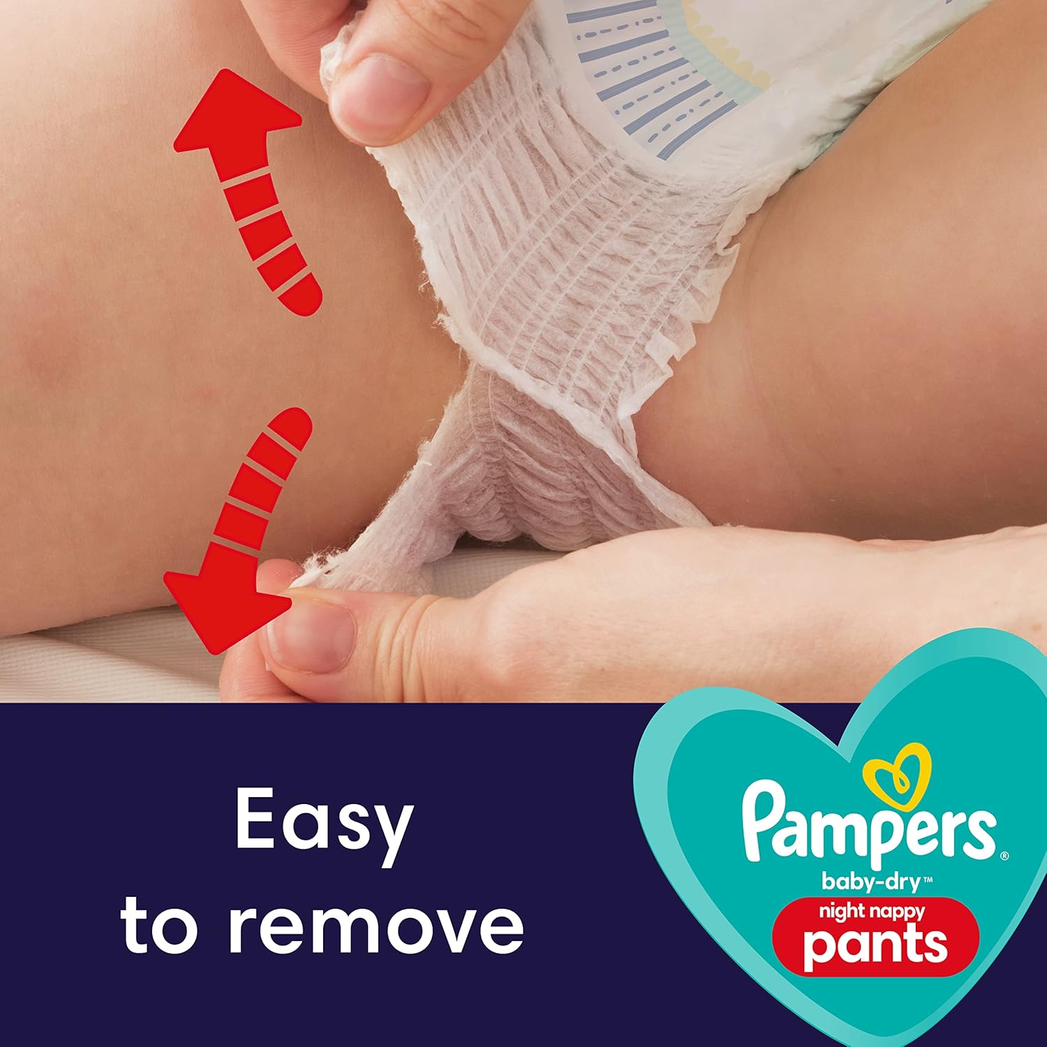 Pampers Baby-Dry Night Nappy Pants Size 6, 24 Night Nappies, 15kg+