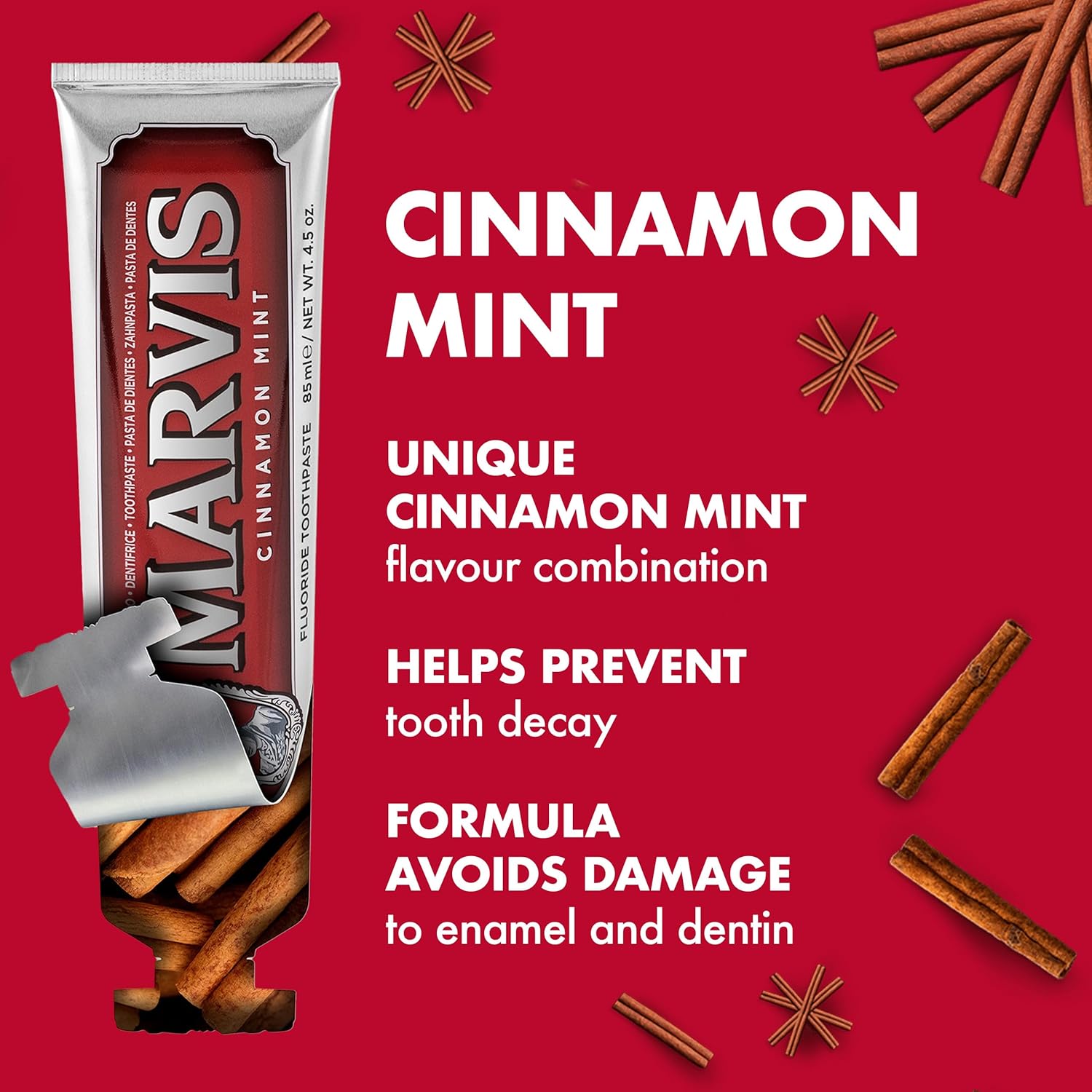 Marvis Cinnamon Mint Toothpaste 85ml/4.5oz