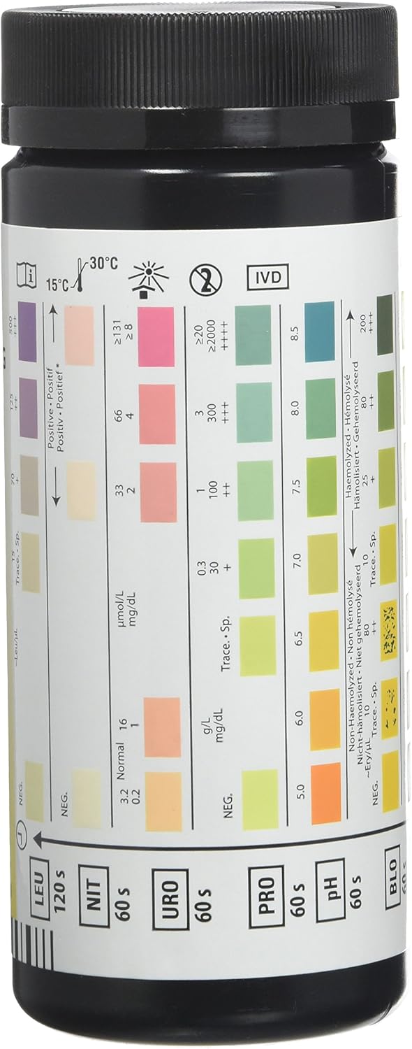 Siemens Multistix 10 Sg Urine Reagent Test Strips 100'S