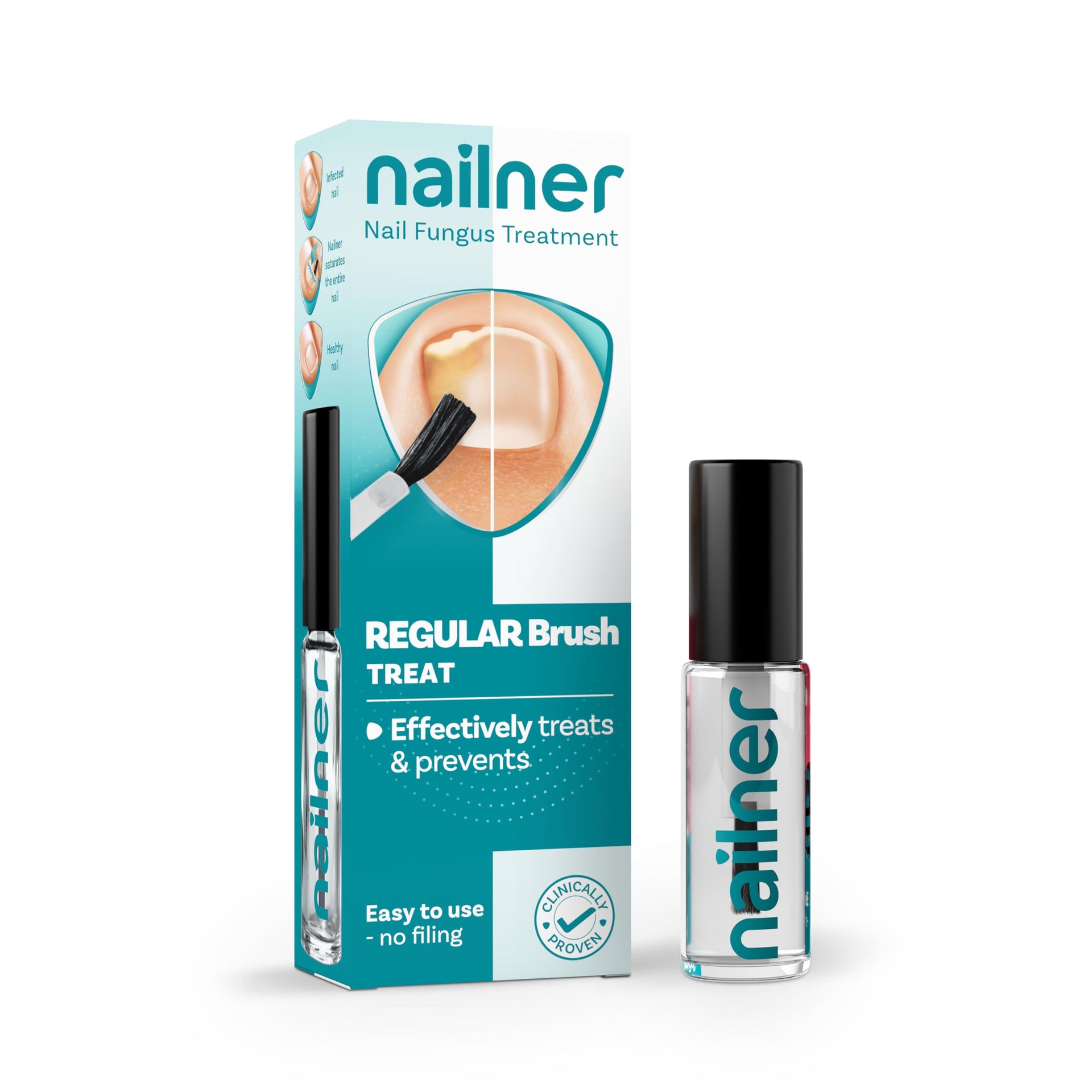 Nailner Anti Fungal Nail Treatment Brush for Toenails 5 ml - 300 Applications