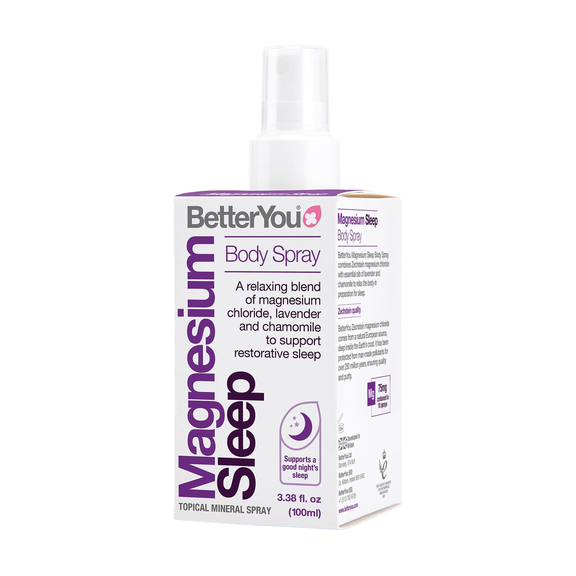 BetterYou Magnesium Sleep Body Spray 100ml (600 Sprays)