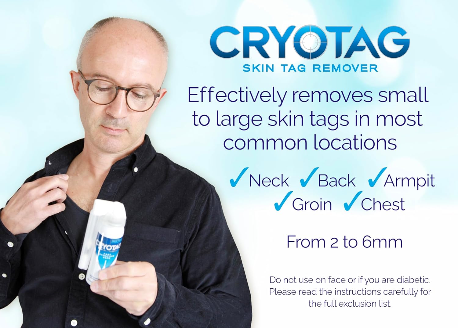 Cryotag Skin Tag Remover Fast Effective Safe Skin Tag Removal | Up to 12 treatments