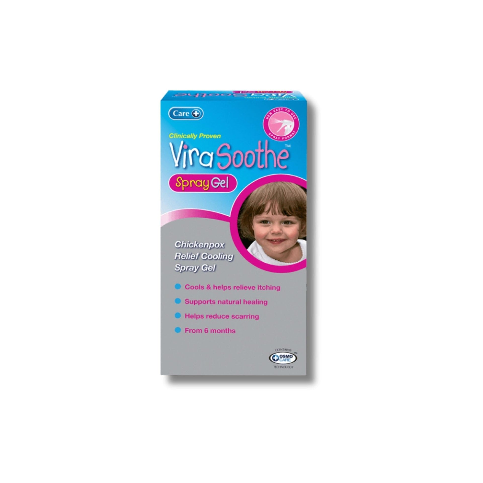 Care+ ViraSoothe Spray Gel 60g Chickenpox Relief | Cools and Soothes Skin