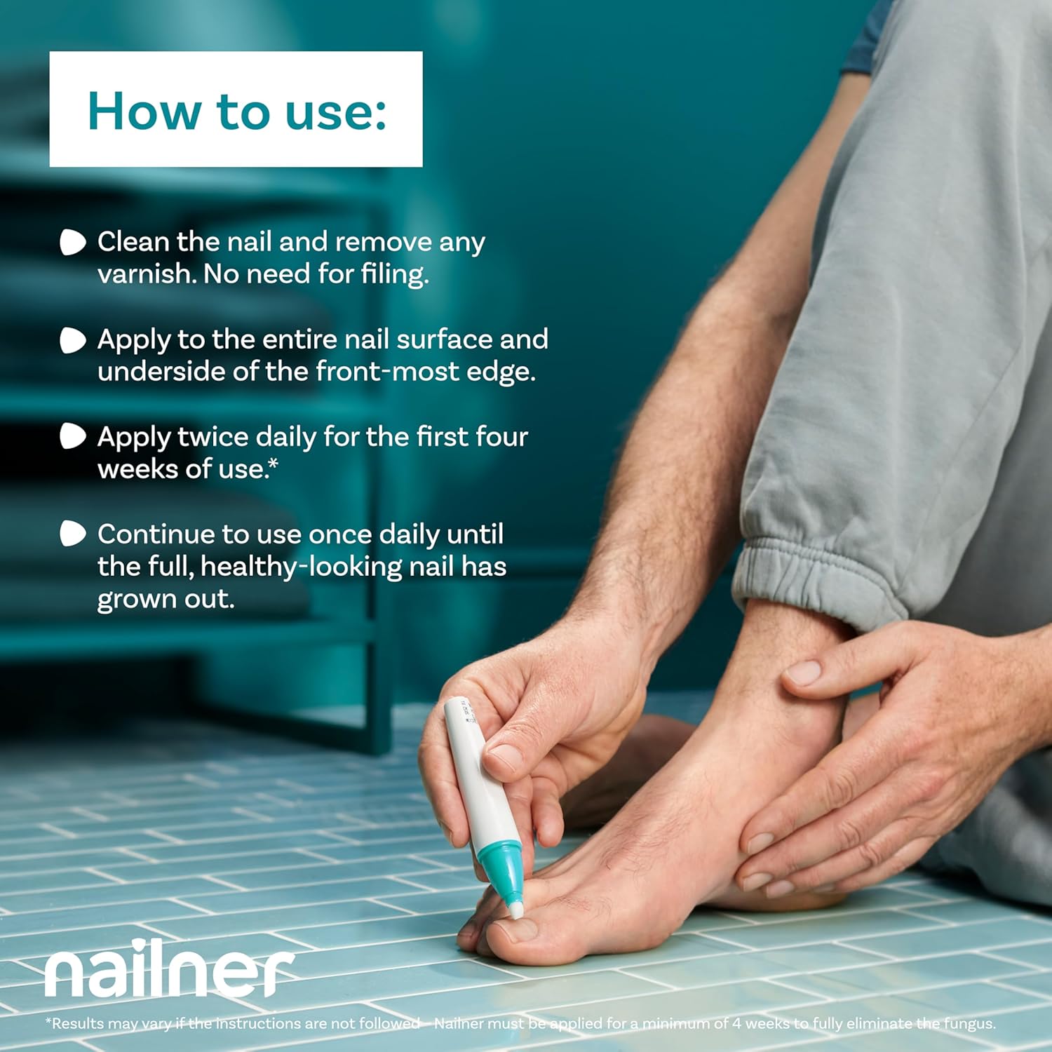 Nailner Fungal Nail Treatment Pen 4 ml - Extra Strong Anti Fungal Nail Treatment for Toenails