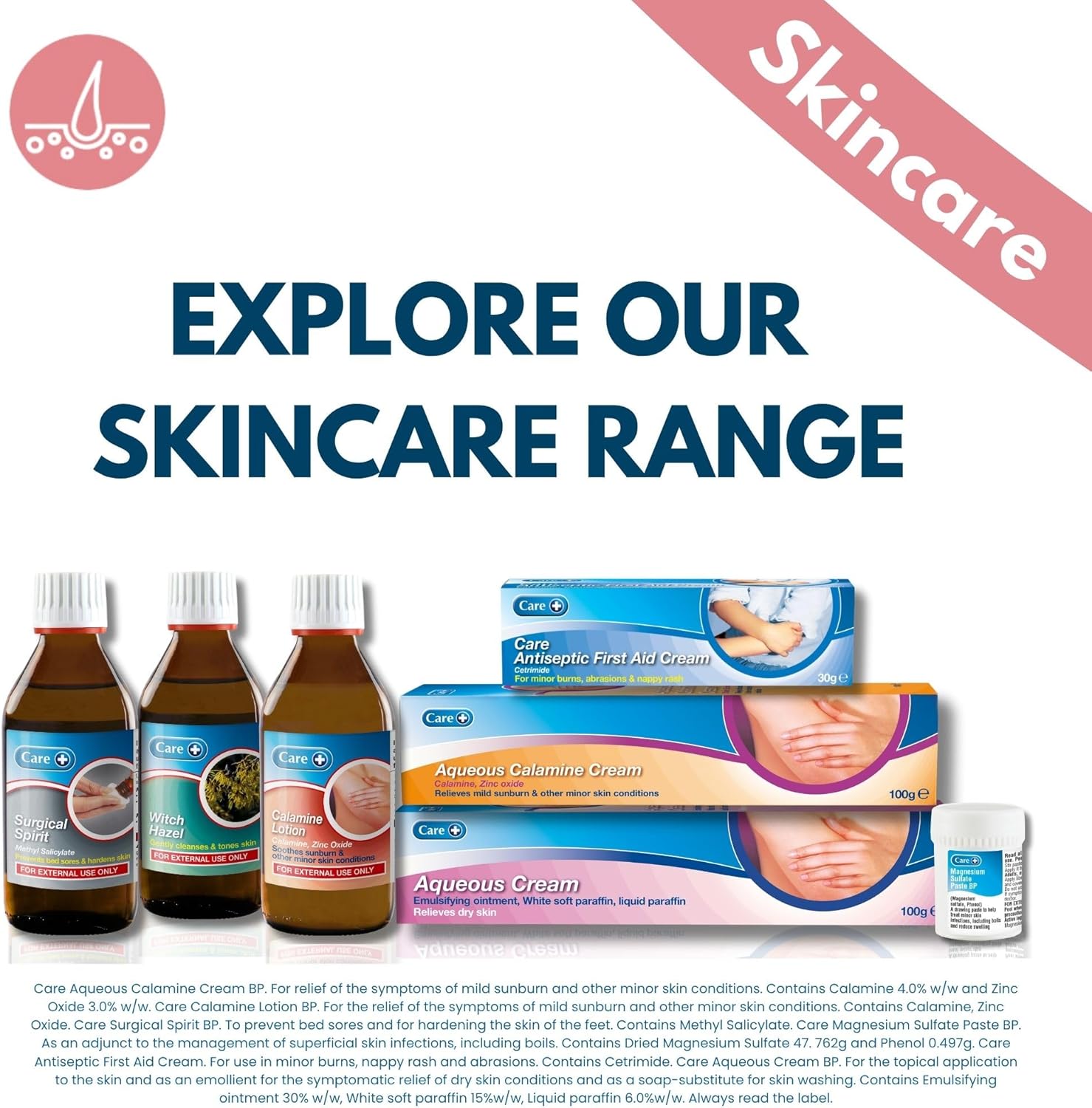 Care+ Aqueous Cream 100g Cream
