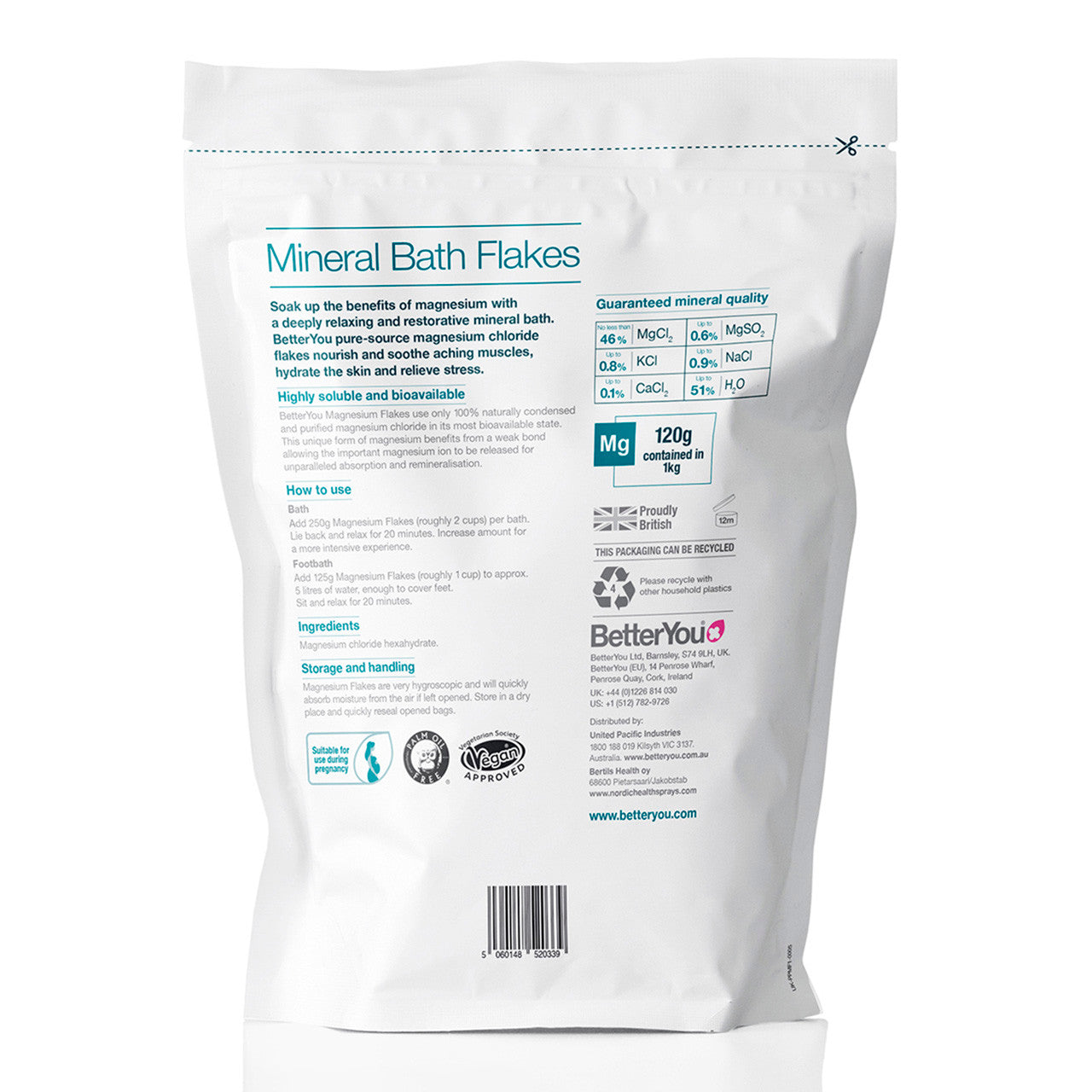 BetterYou Magnesium Flakes Body Soak 250g