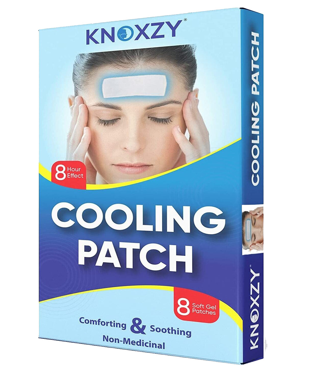 KNOXZY Cooling 8 soft gel patches Migrane & Headache Relief for soothing