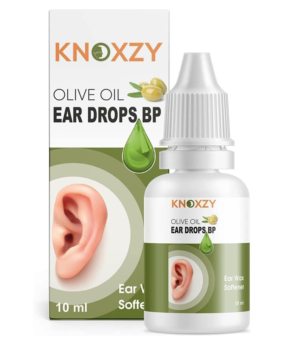 Knoxzy Olive Oil Ear Drops 10ml - FOR THE LOOSENING & REMOVAL OF WAX