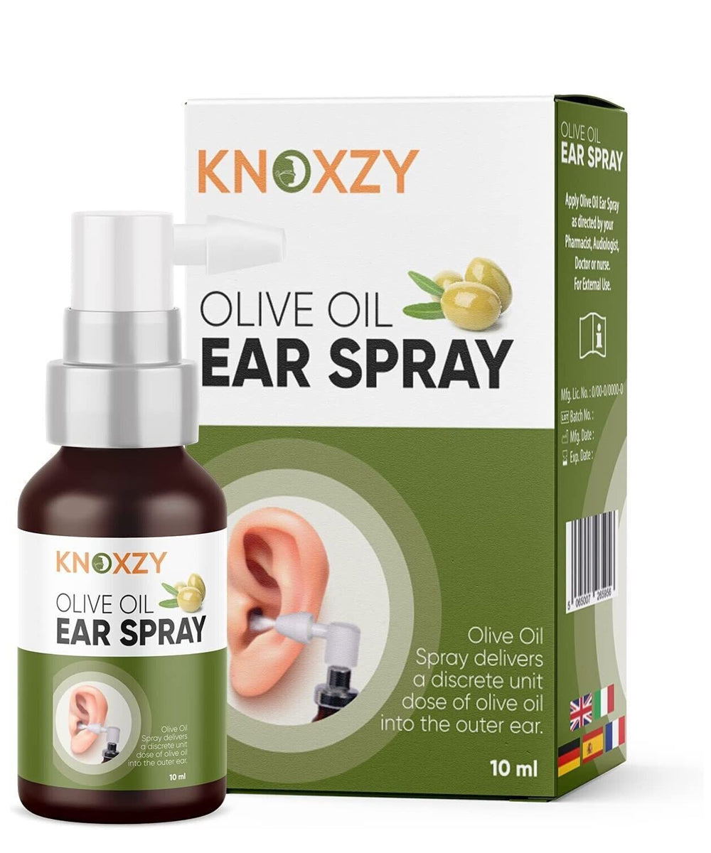 Knoxzy Olive Oil Ear Spray 10ml - Ear Spray For Itchy Ears
