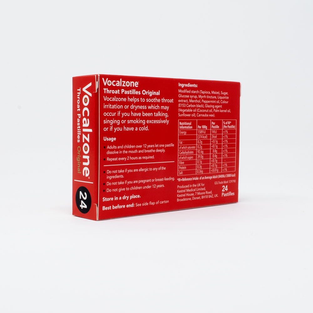 Vocalzone Throat Pastilles 24 – Original