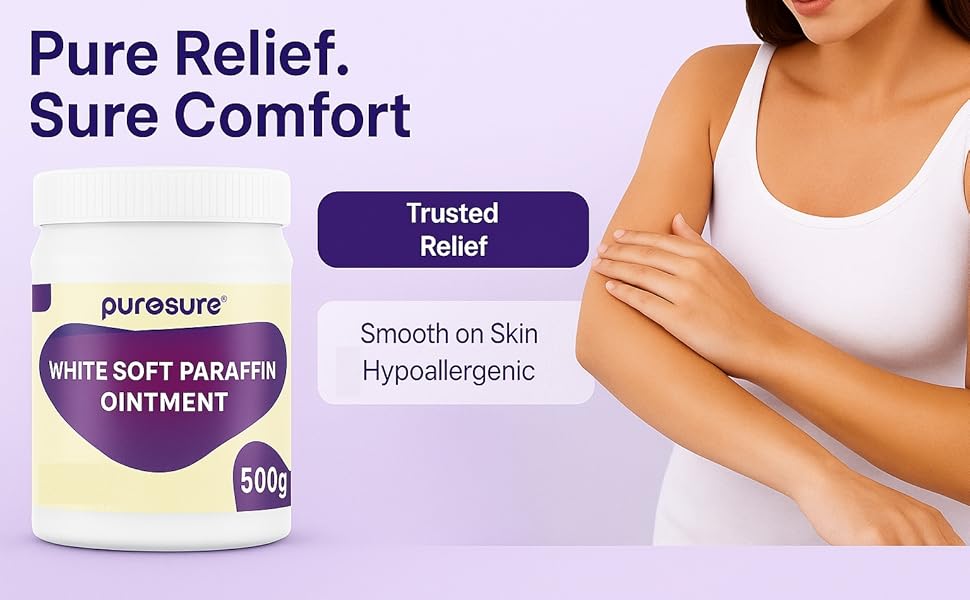 Purosure White Soft Paraffin Moisturising Cream 500G