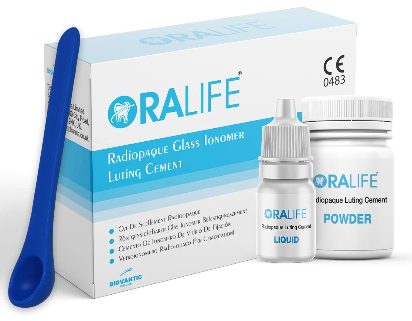 Oralife Dental Luting Cement – Glass Ionomer Kit for Restorations