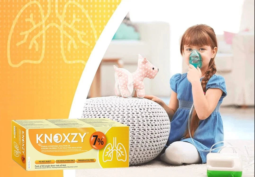 KNOXZY Sterile Hypertonic Saline Solution 7% - Vials for Inhalation – 60 x 4ml