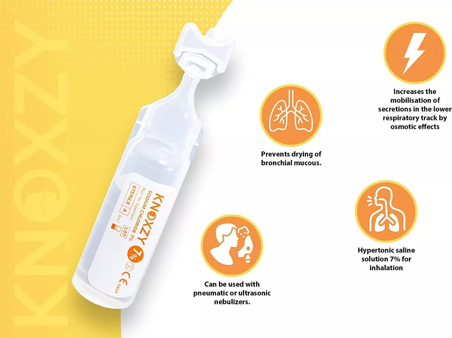 KNOXZY Hypertonic Saline 7% – 48 x 4ml Vials