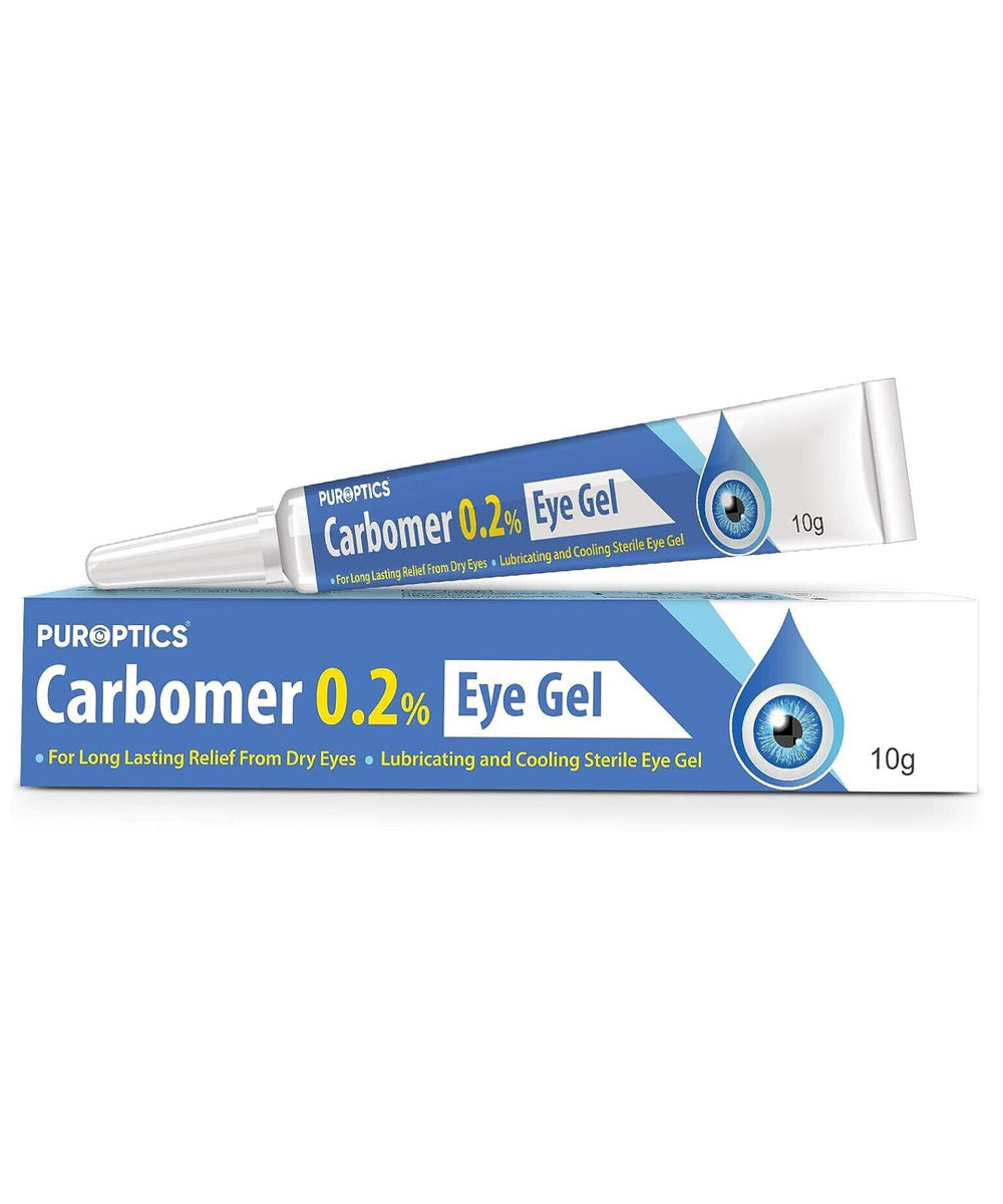 Puroptics Carbomer Liquid Eye Gel 0.2% - 10g for Dry Sore Eye Drop Corneal Gel
