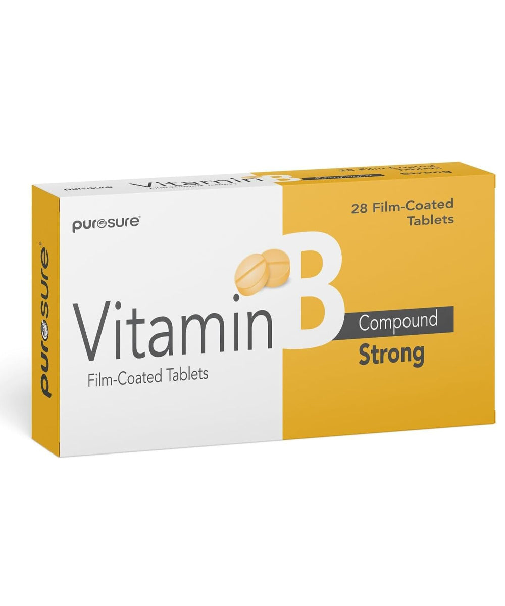 Purosure Vitamin B Compound Strong Tablets Dietary Supplemen 28 Vitamin Tablets