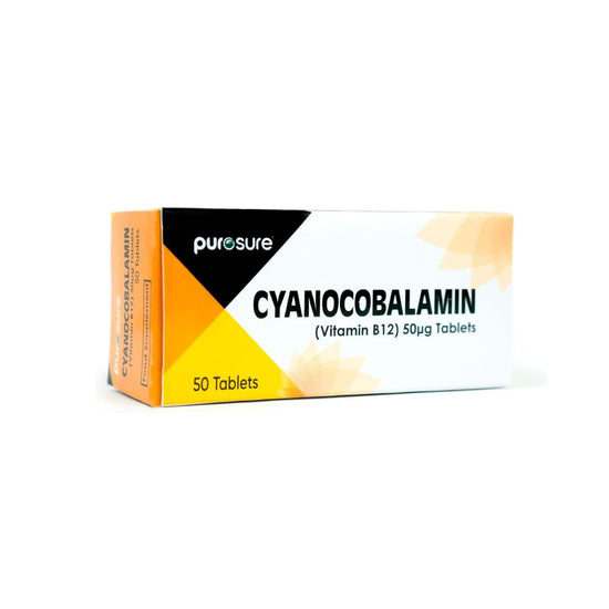 PuroSure Cyanocobalamin B12 – 50 Tablets